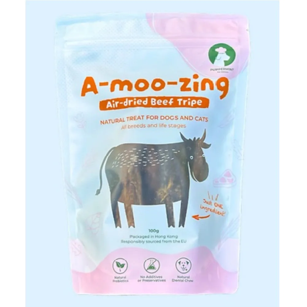 A-moo-zing - Air-Dried Beef Tripe for Dogs & Cats