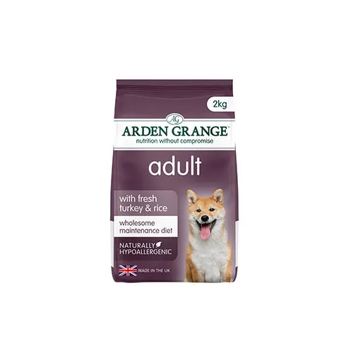 Arden Grange Adult Dog Turkey & Rice 2kg Dry Dog Food