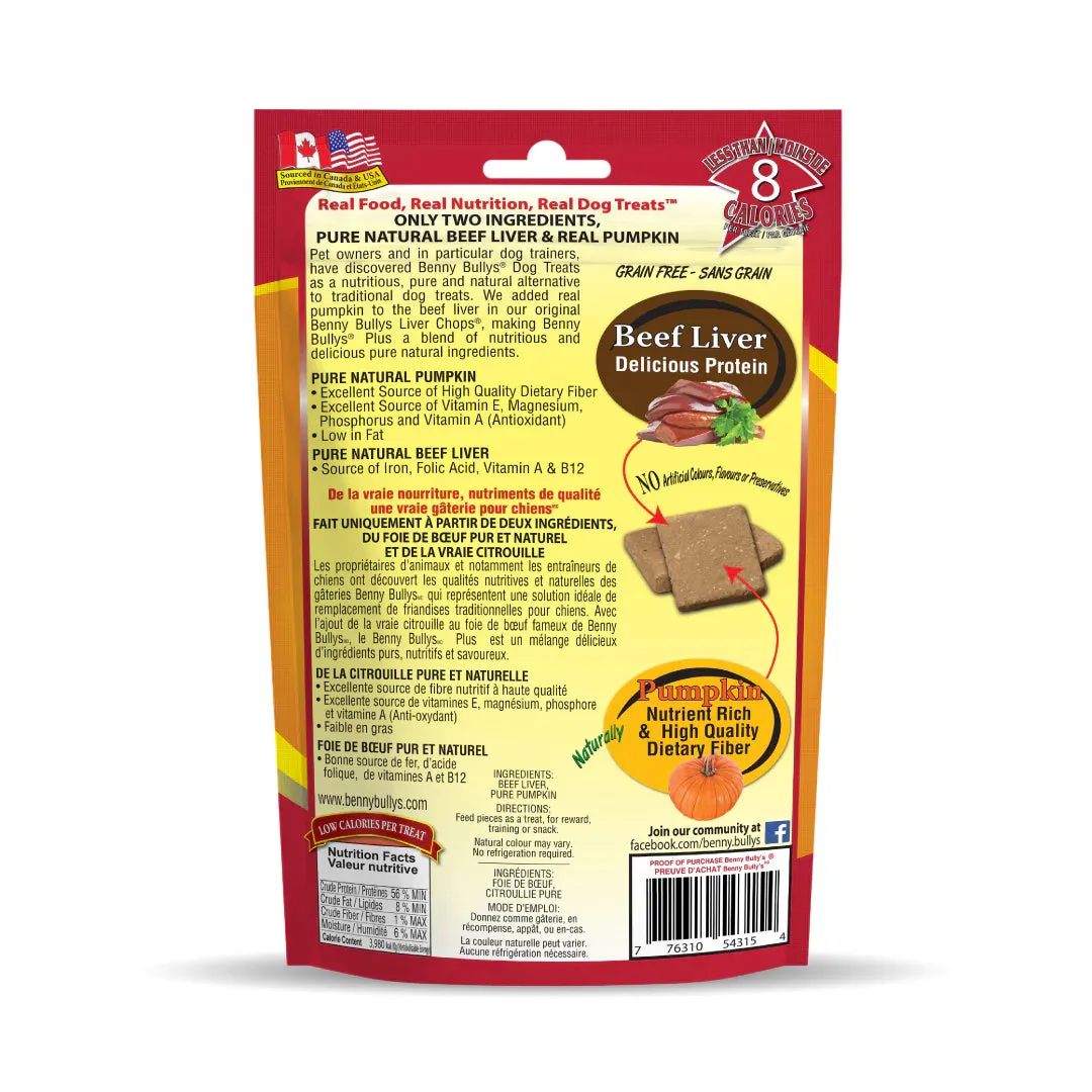 Benny Bully's Beef Liver Plus Pumpkin Dog Treats