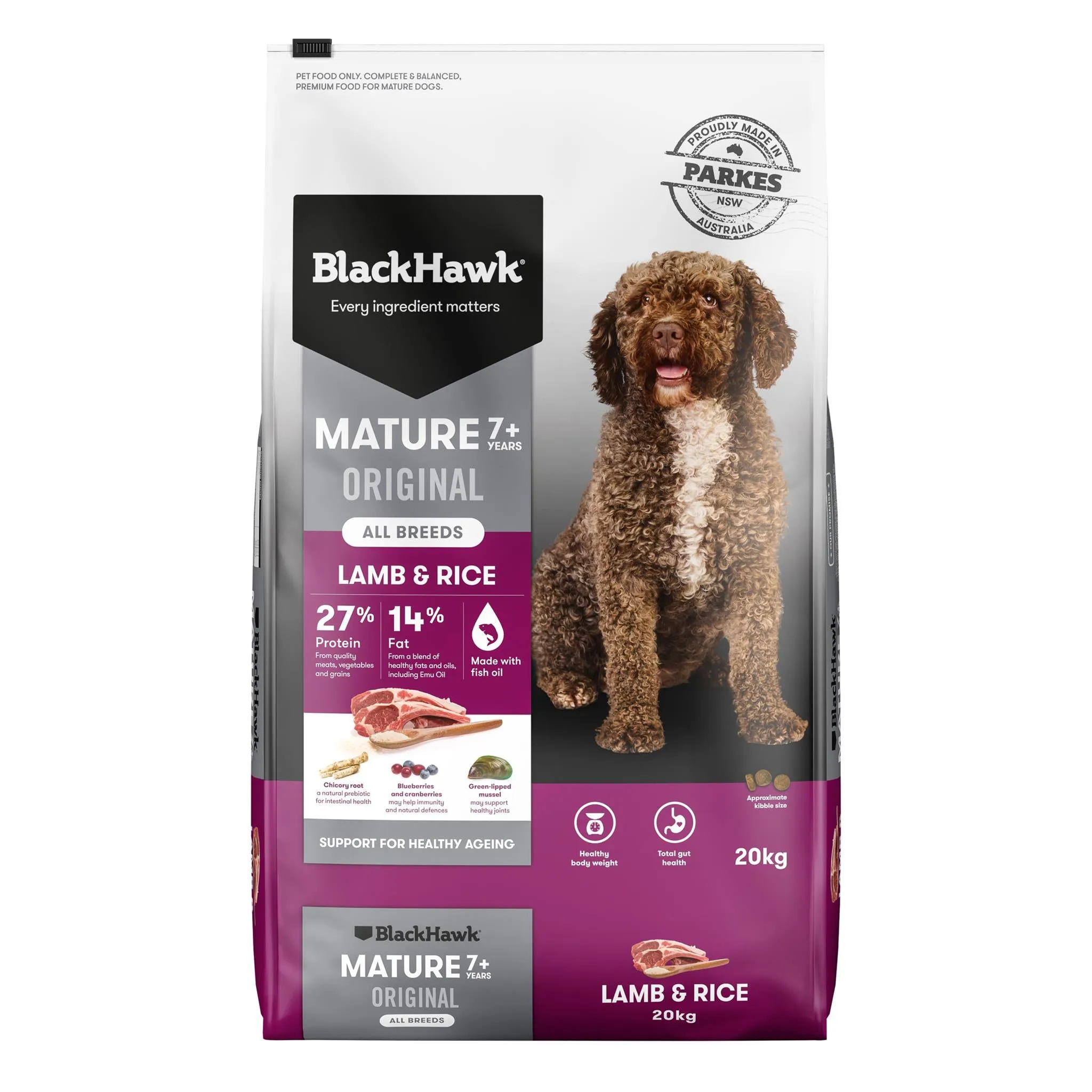 Black Hawk Mature Dog Lamb & Rice