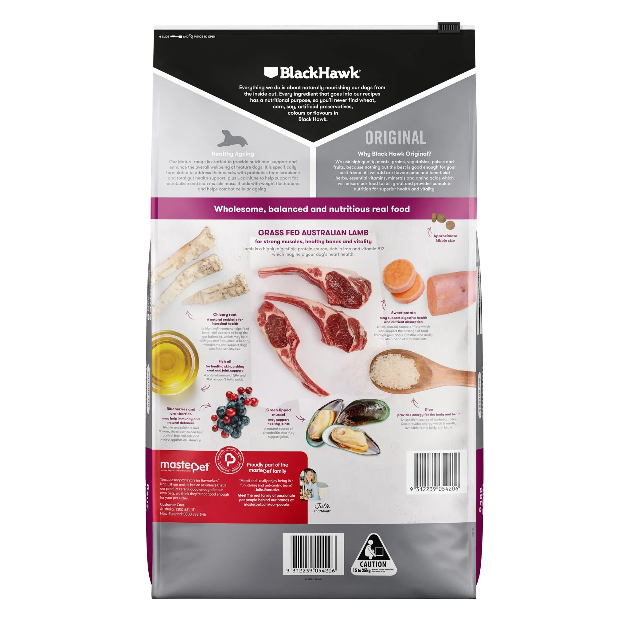 Black Hawk Mature Dog Lamb & Rice