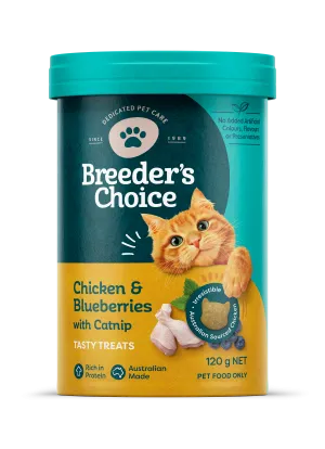 Breeder's Choice Cat Treats Chicken & Berries with Catnip 120g