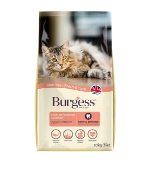 Burgess Cat Food Adult Scottish Salmon 10kg