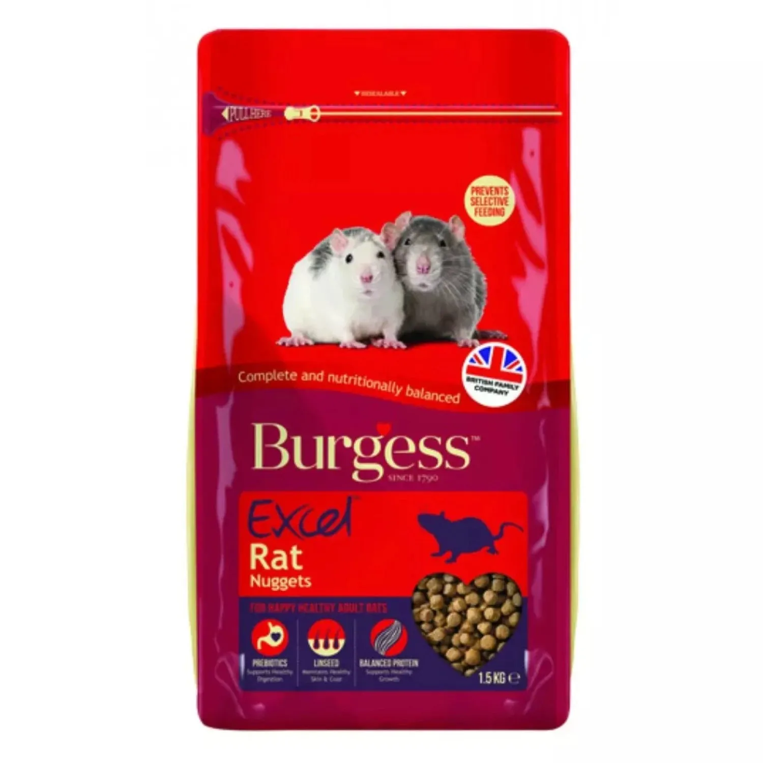 Burgess Excel Rat Nuggets 1.5kg