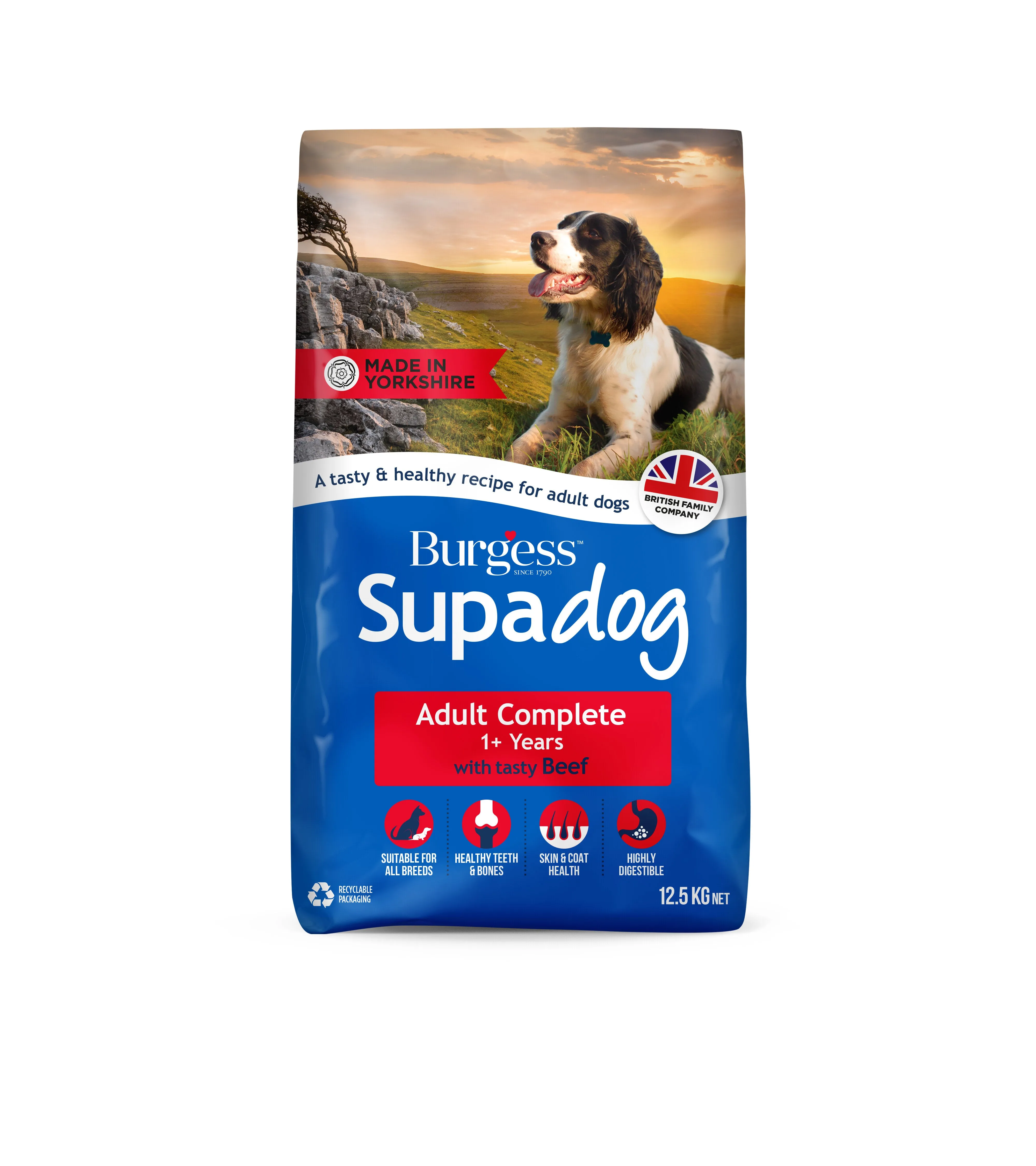 Burgess Supadog Adult Complete Beef 12.5kg Dry Dog Food