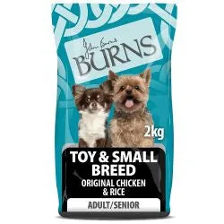 Burns Adult/Senior Toy & Small Breed Chicken & Rice 2kg Dry Dog Food