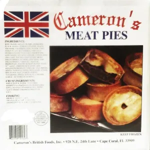 Cameron's Meat Pies 4pk