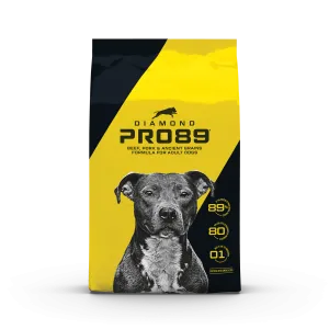 Diamond Pro89 Beef, Pork and Ancient Grains Dry Dog Food Formula with High Protein, Probiotics, and Premium Ingredients