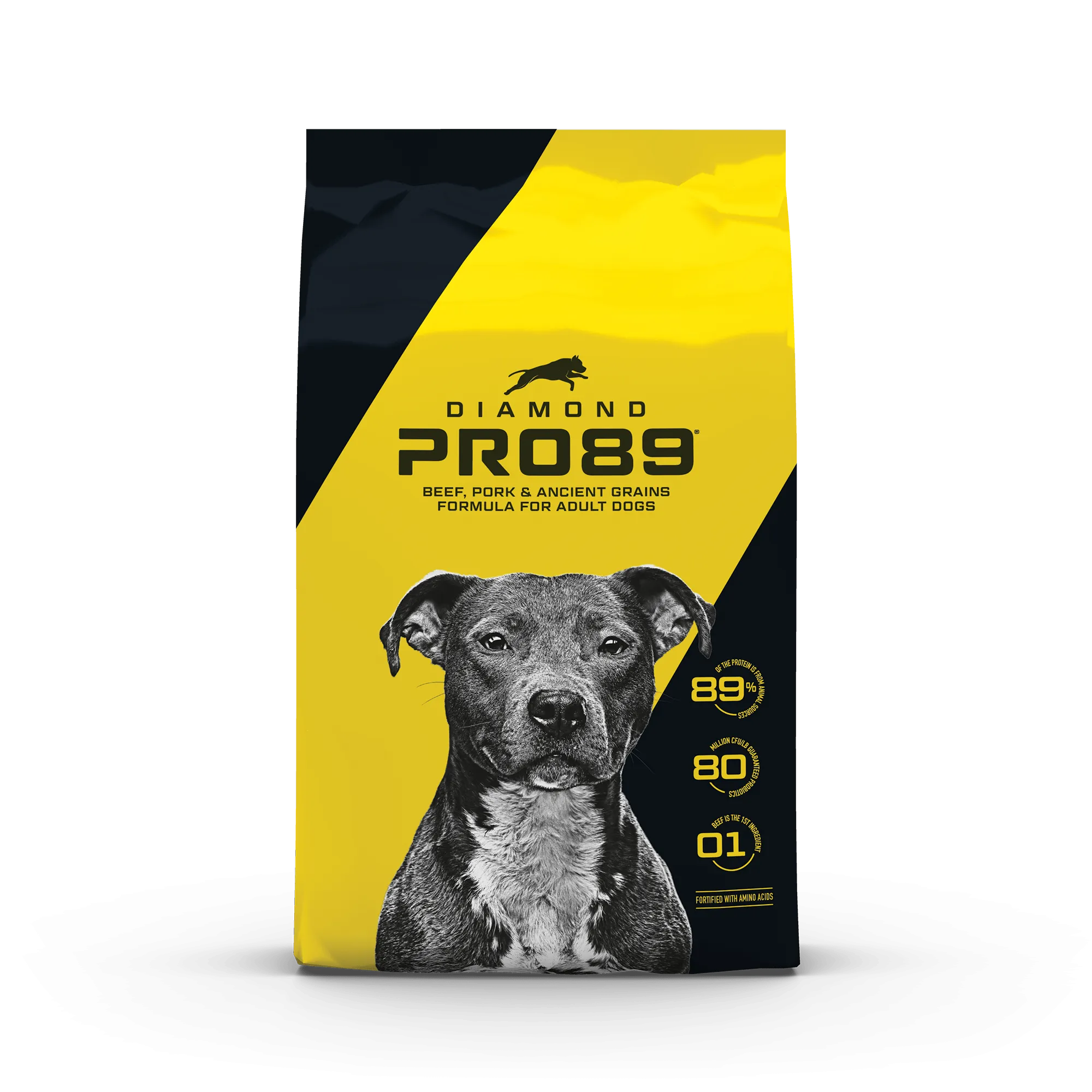 Diamond Pro89 Beef, Pork and Ancient Grains Dry Dog Food Formula with High Protein, Probiotics, and Premium Ingredients