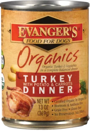 Evangers 100% Organic Turkey with Potato And Carrots Canned Dog Food