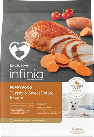 Exclusive Pet Food Infinia Puppy Turkey & Sweet Potato Recipe