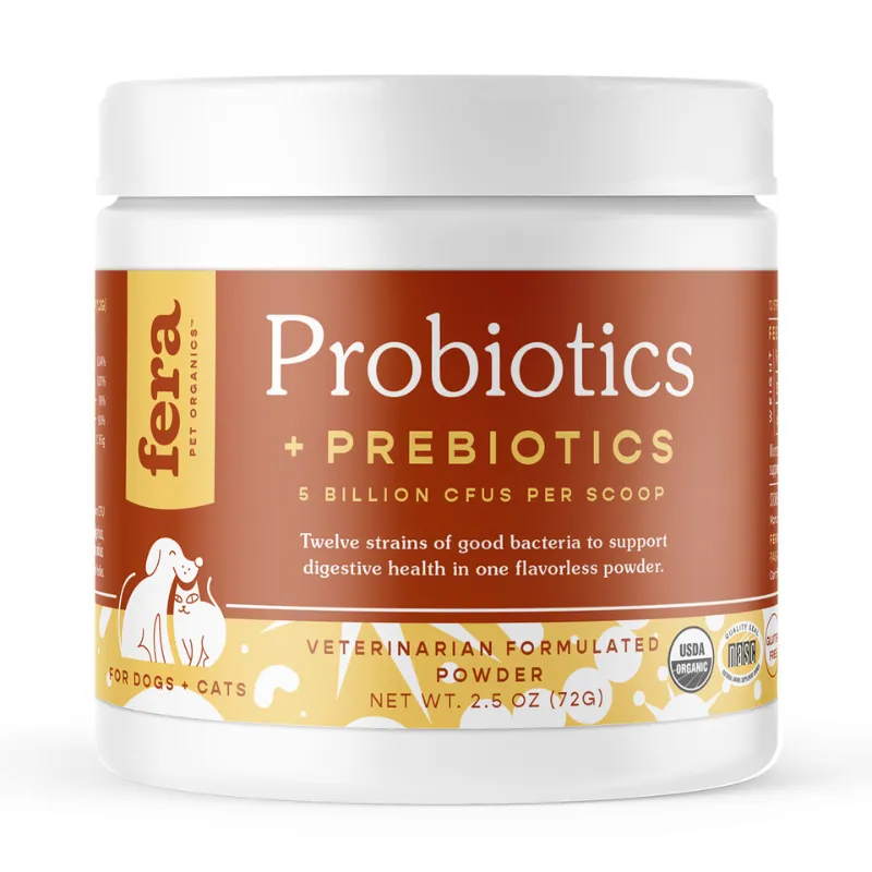 Fera Pet Organic Probiotics with Prebiotics for Dogs & Cats