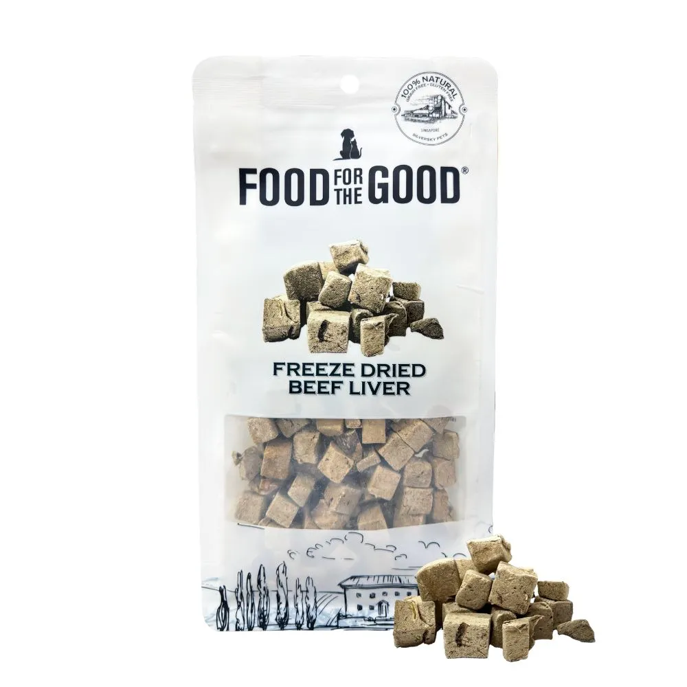 Food For The Good Dog & Cat Treats Freeze Dried Beef Liver 80g