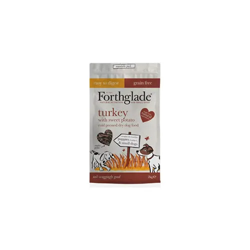 Forthglade Small Dog Grain Free Turkey Dry Cold Pressed 2kg Dry Dog Food