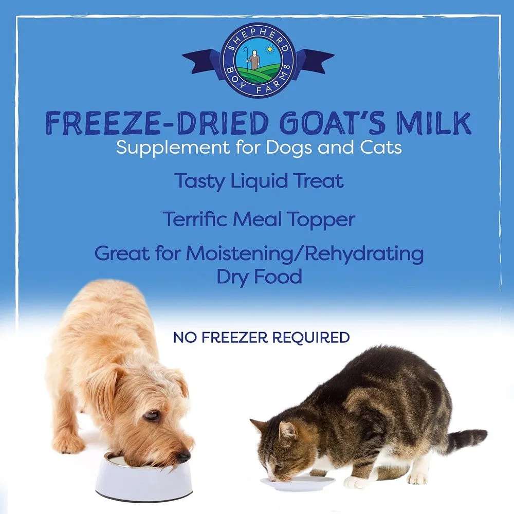 Freeze Dried Raw Goat's Milk Super Greens Blend for Dogs & Cats