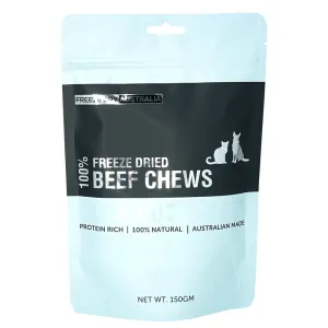 Freeze Dry Australia Freeze Dried Beef Chews Cat & Dog Treats 150g