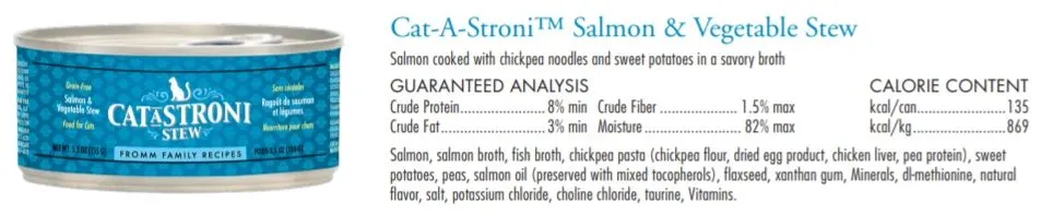 Fromm Family Recipes Cat-A-Stroni™ Salmon & Vegetable Stew Cat Food