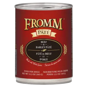 Fromm Gold Beef & Barley Pate Canned Dog Food 12.2oz