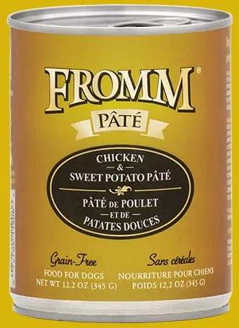 Fromm Grain Free Chicken and Sweet Potato Pate Canned Wet Dog Food