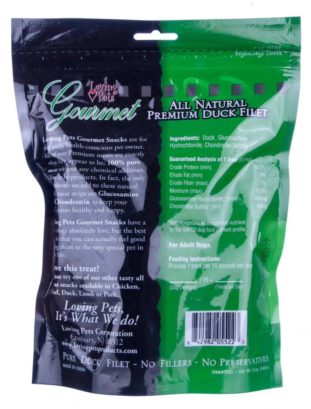 Gourmet All Natural Premium Duck Filet Dog Treats