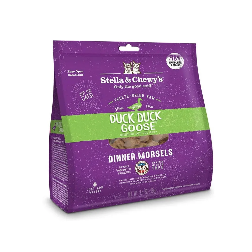 Grain Free Freeze Dried Duck & Goose Dinner Morsels Cat Food