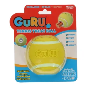 GURU Tennis Treat Ball Treat Holder Dog Enrichment Toy Medium/Large