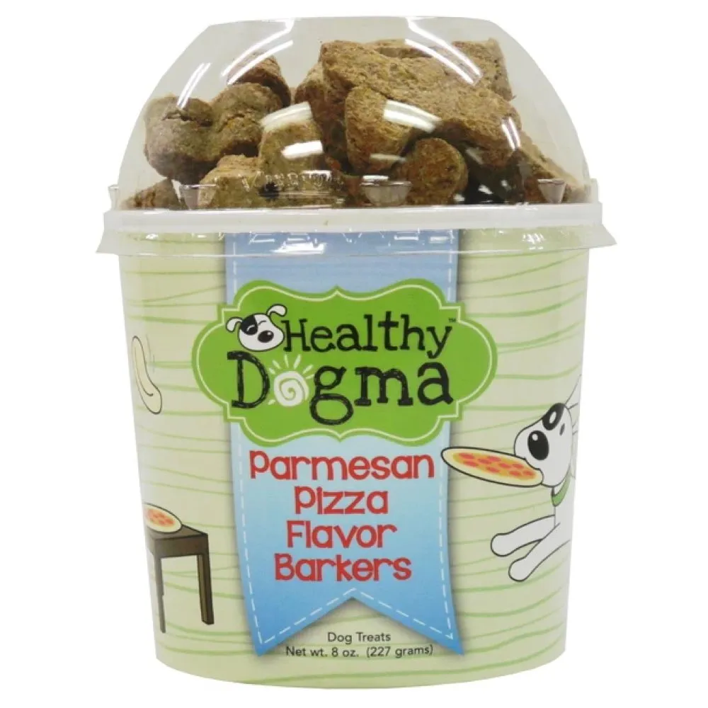 Healthy Dogma Parmesan Pizza Barkers Natural Dog Treats 8oz