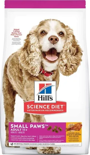 Hill's Science Diet Adult 11  Small Paws Chicken Meal, Barley & Brown Rice Recipe Dry Dog Food