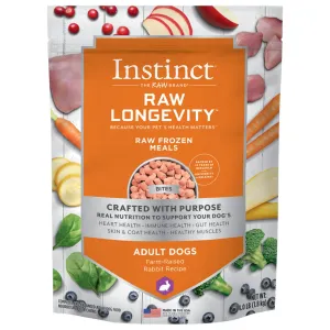 Instinct Nature's Variety Longevity  Frozen Bites Rabbit Dog Food 4lb