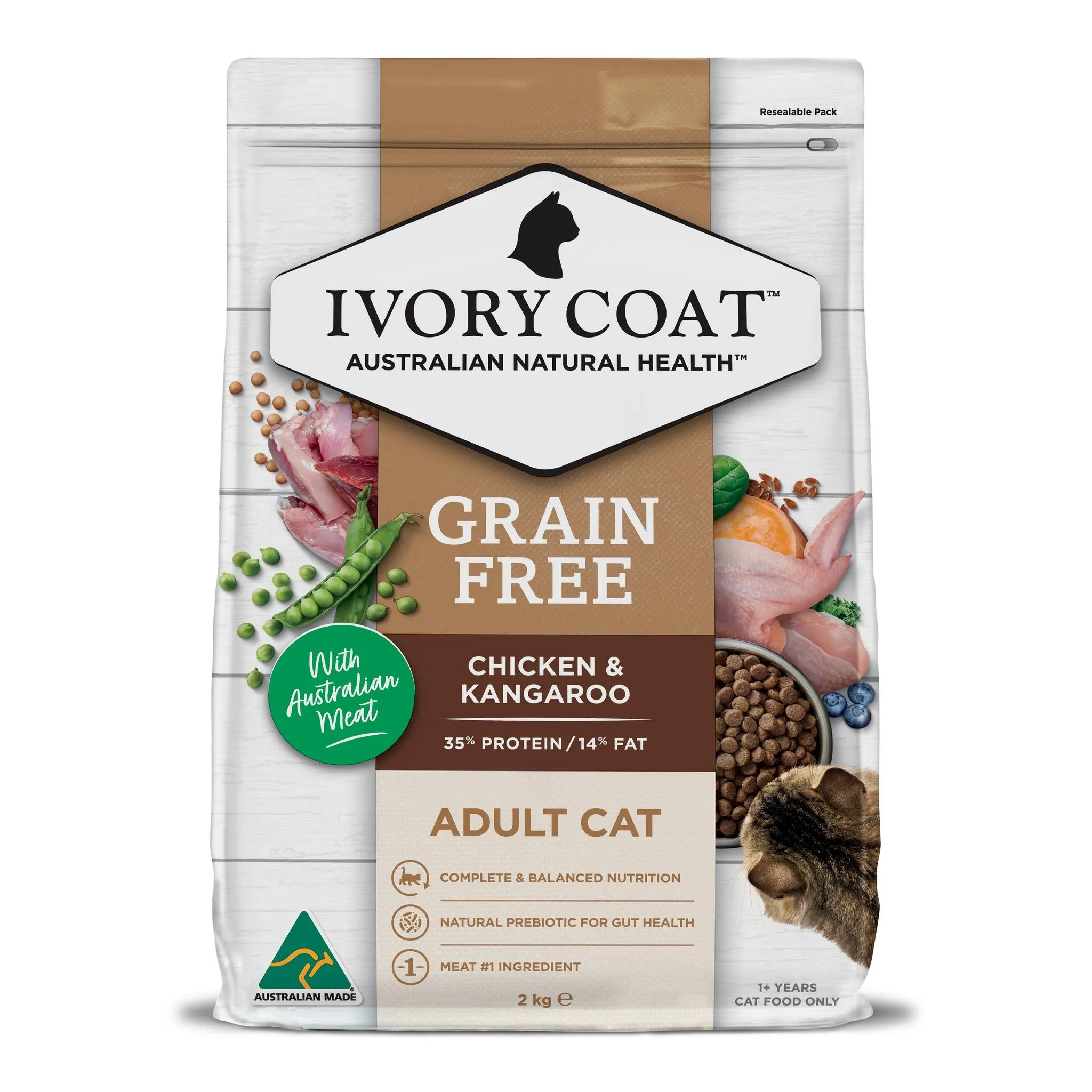 Ivory Coat Adult Grain Free Chicken & Kangaroo Dry Cat Food