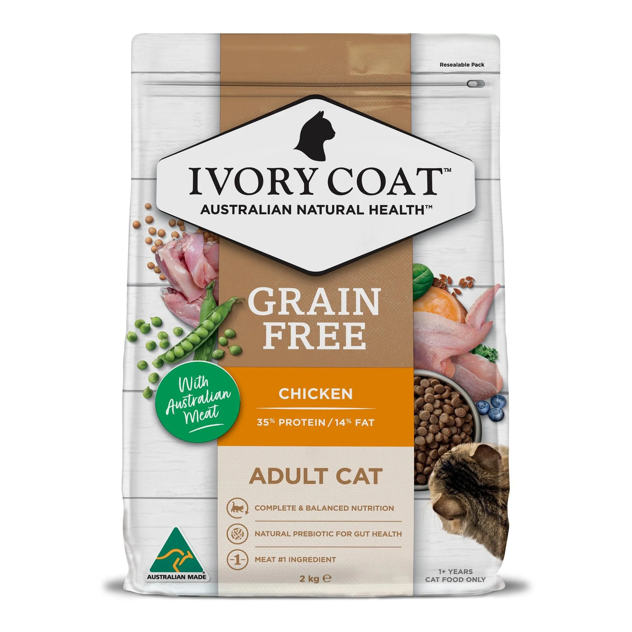 Ivory Coat Adult Grain Free Chicken Cat Dry Food