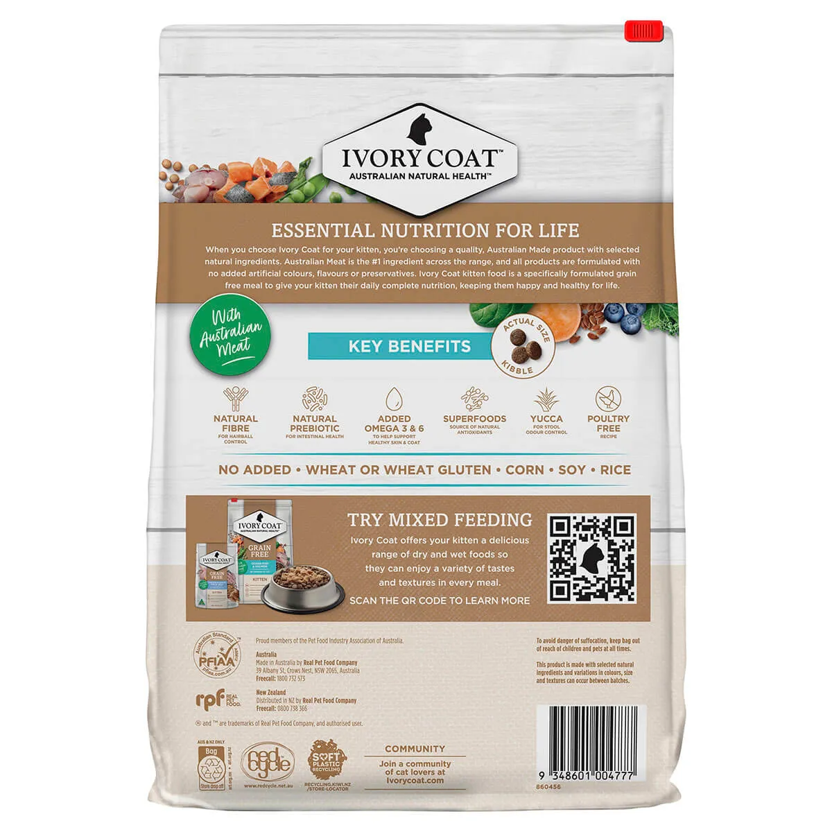 Ivory Coat Grain Free Dry Kitten Food Ocean Fish & Salmon