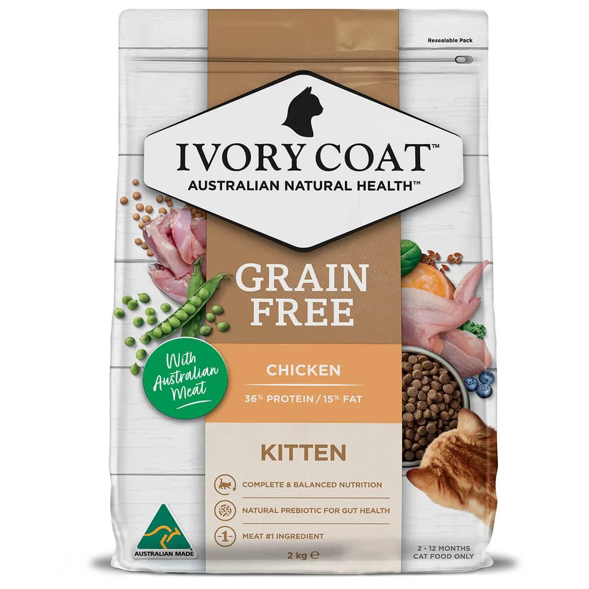 Ivory Coat Grain Free Kitten Chicken Dry Cat Food