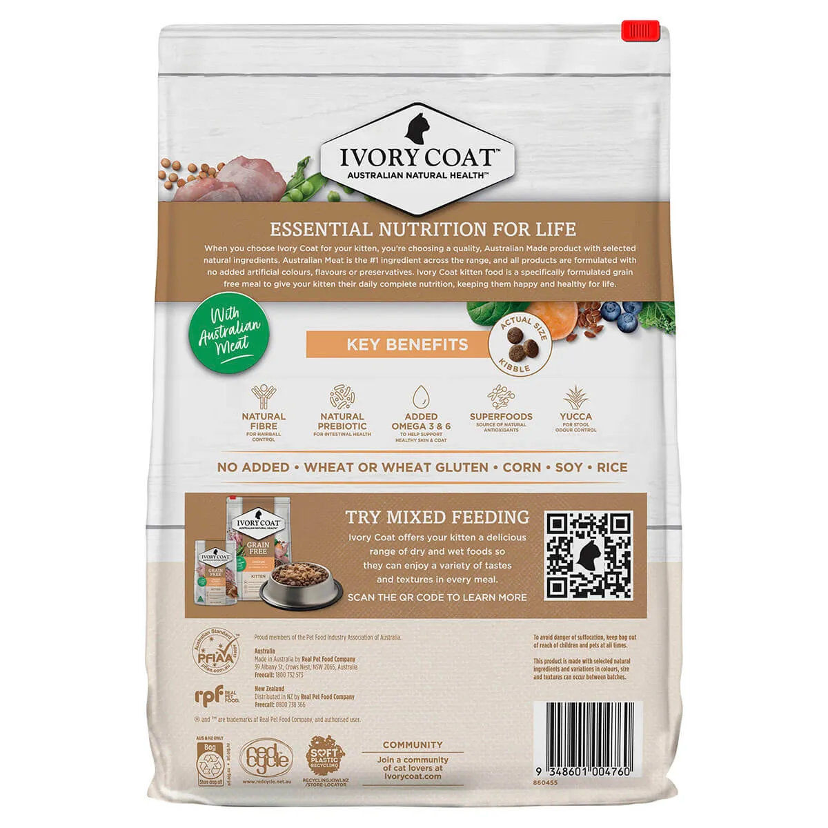 Ivory Coat Grain Free Kitten Chicken Dry Cat Food