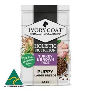 Ivory Coat Holistic Nutrition Puppy Large Breed Turkey & Brown Rice Dry Dog Food