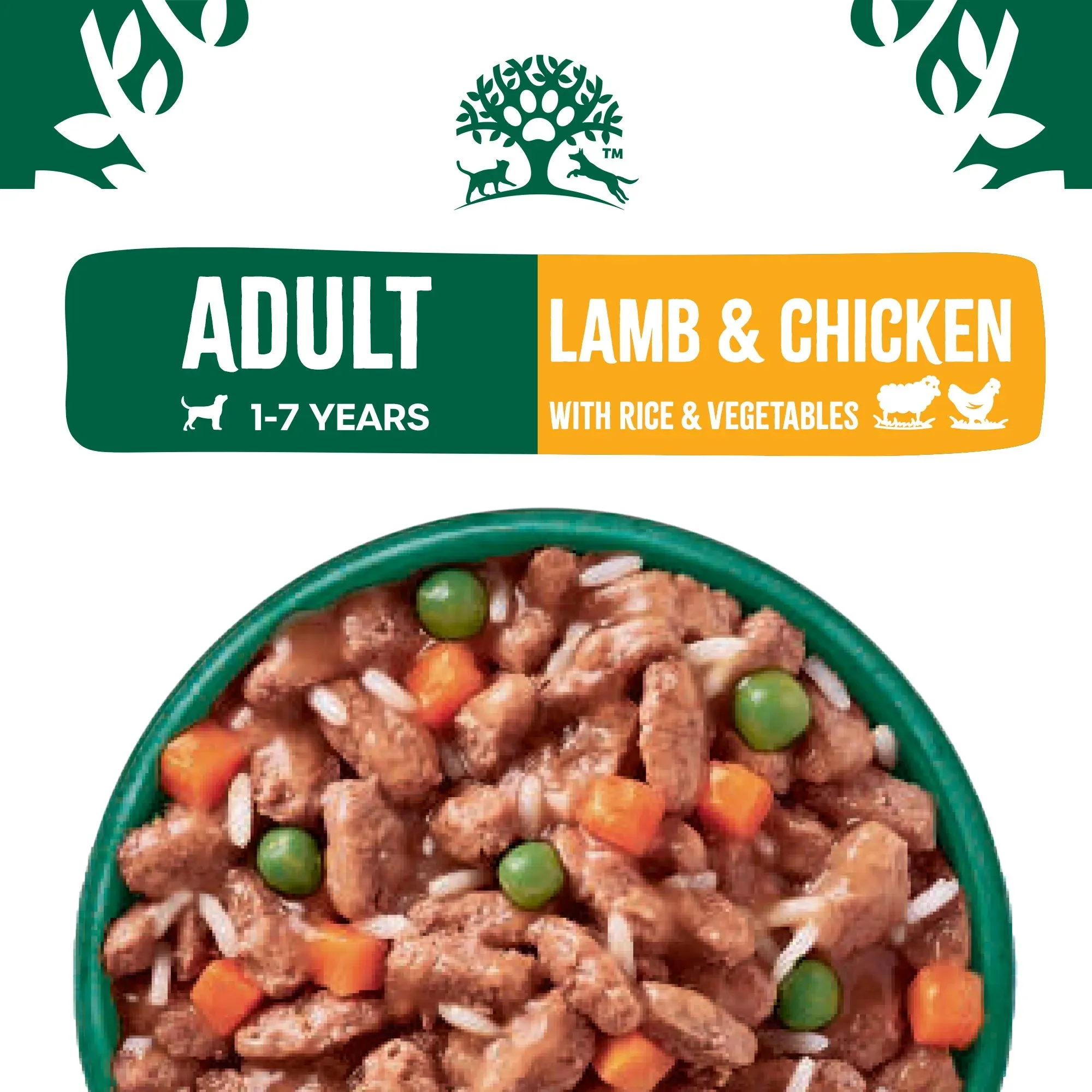 James Wellbeloved Adult Dog Pouch Lamb & Chicken with Rice 12 x 90g