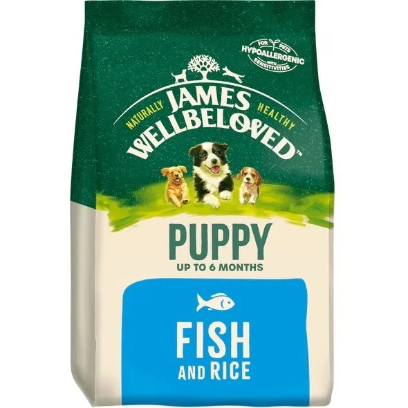 James Wellbeloved Puppy Dry Food Fish and Rice