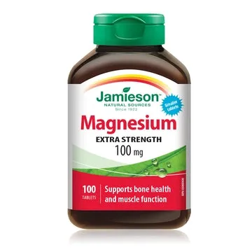 Jamieson Magnesium Extra Strength 100 mg