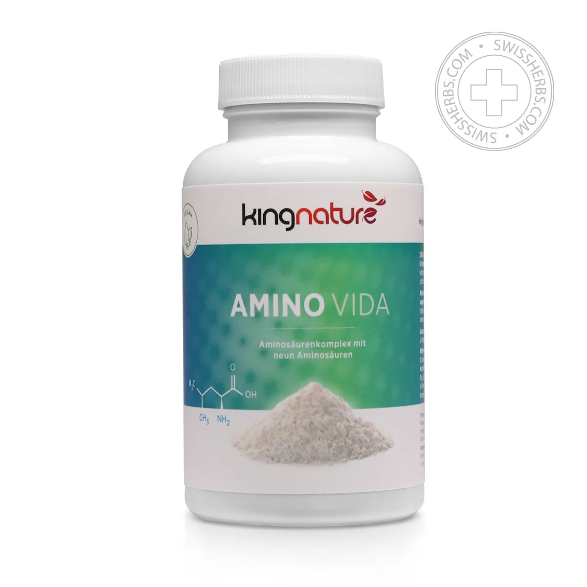 Kingnature Amino Vida amino acid complex for high physical activity, 240 veggie tablets