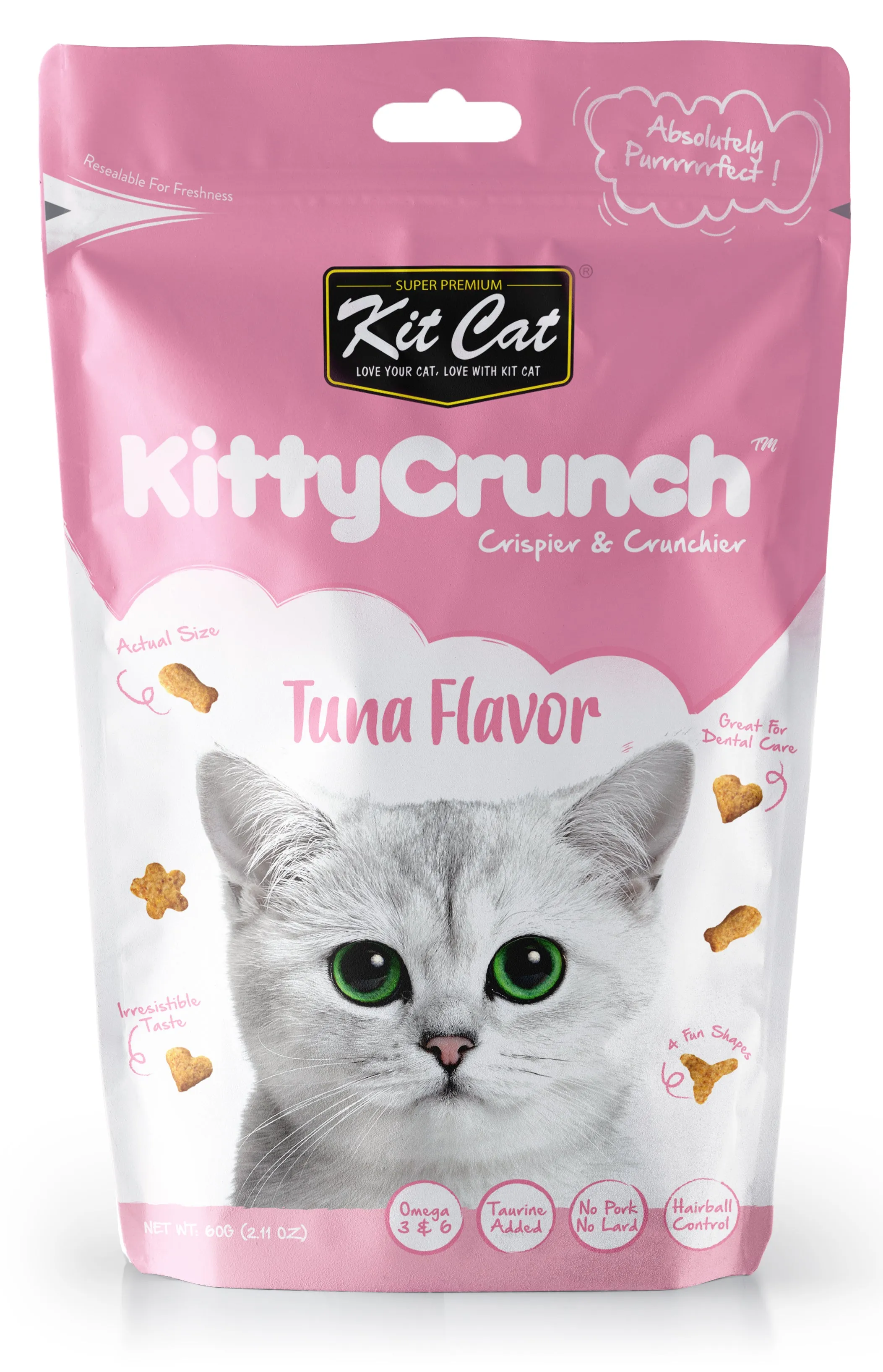 Kit Cat Kitty Crunch Cat Treat Tuna 60g