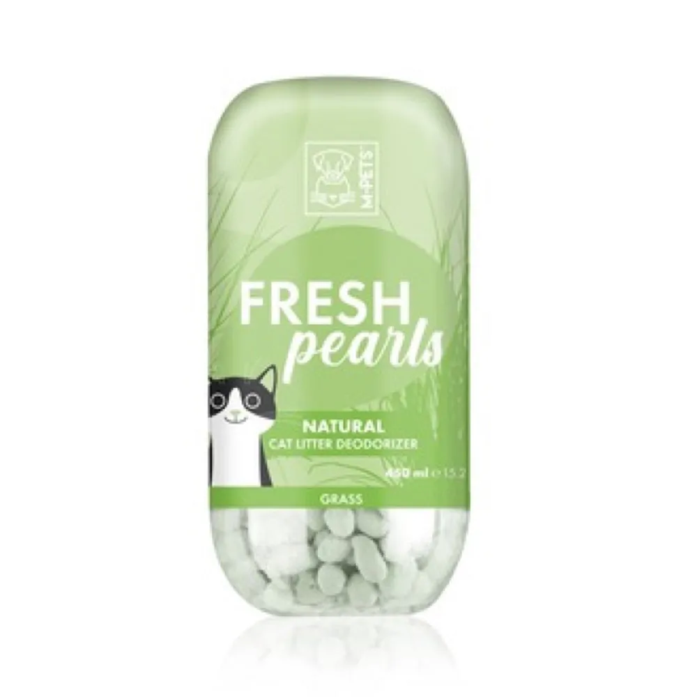 M-Pets Fresh Pearls Natural Cat Litter Deodoriser 450ml (Grass)