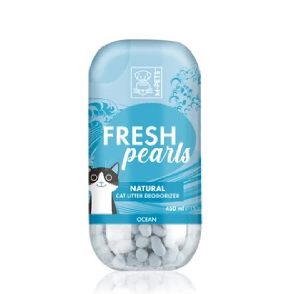 M-Pets Fresh Pearls Natural Cat Litter Deodoriser 450ml (Ocean)