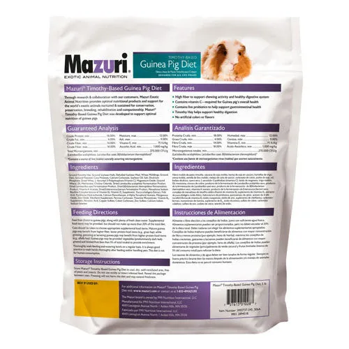 Mazuri Timothy Guinea Pig Diet 5lb