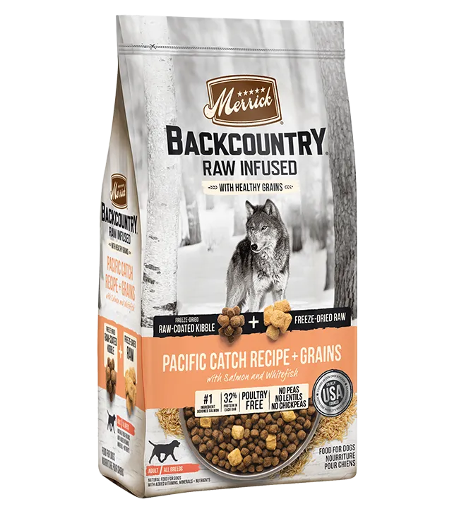 Merrick Backcountry Raw Infused with Healthy Grains Pacific Catch for Dog 20lbs