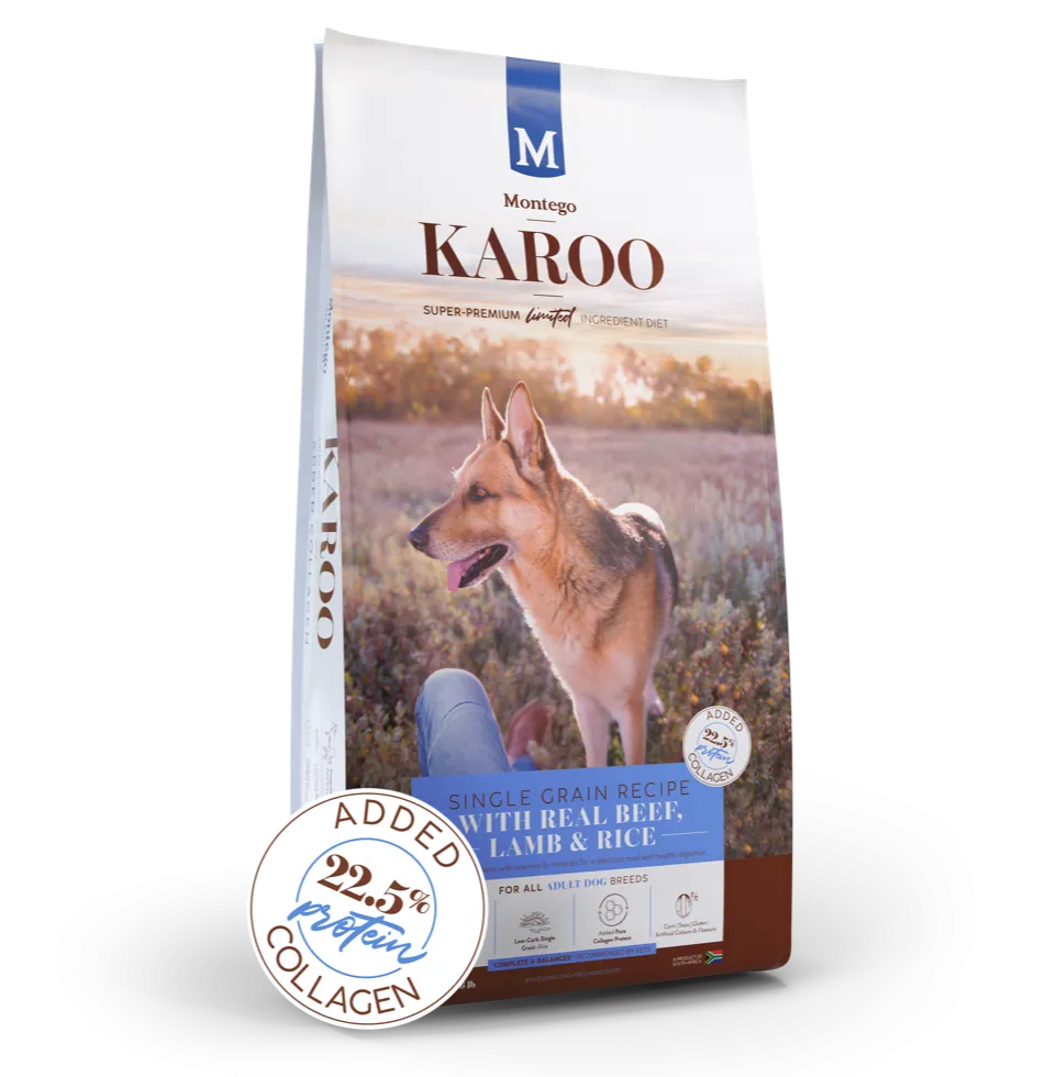 Montego Karoo Adult Beef and Lamb with added collagen (click on size for price)