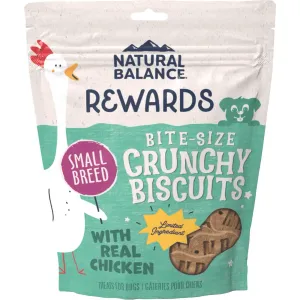 Natural Balance Rewards Crunchy Biscuits With Real Chicken Dog Treats