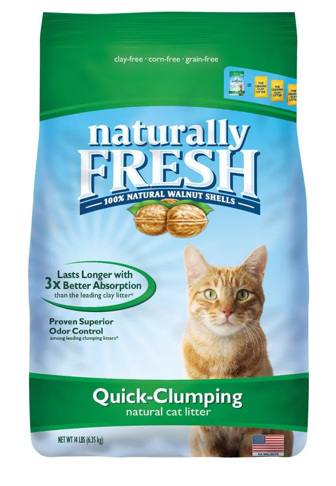 Naturally Fresh Walnut Shell Quick Clumping Formula Cat Litter