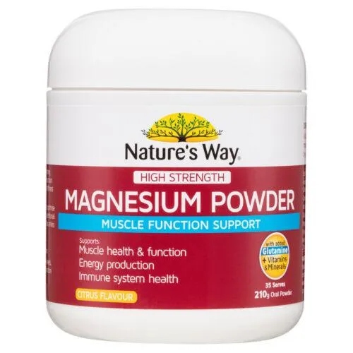 Natures Way High Strength Magnesium Powder 210g