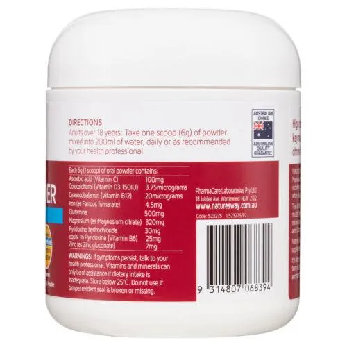 Natures Way High Strength Magnesium Powder 210g