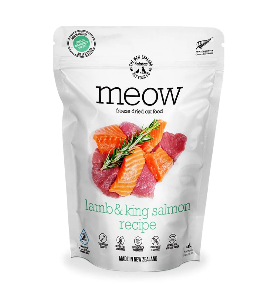 New Zealand Natural Meow Lamb & King Salmon Freeze-Dried